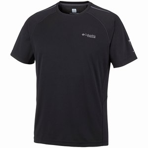 Columbia Titan Trail™ Shortärmad Skjorta Herr Svarta (LRQZU1968)